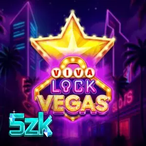Tampilan grid Viva Lock Vegas dengan simbol buah klasik dan lampu neon khas kasino.